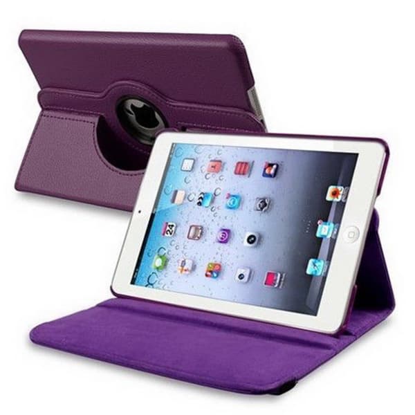 Fodral Ipad Mini / Mini Retina (Mini 2 & 3) Roterande 360 - Lila