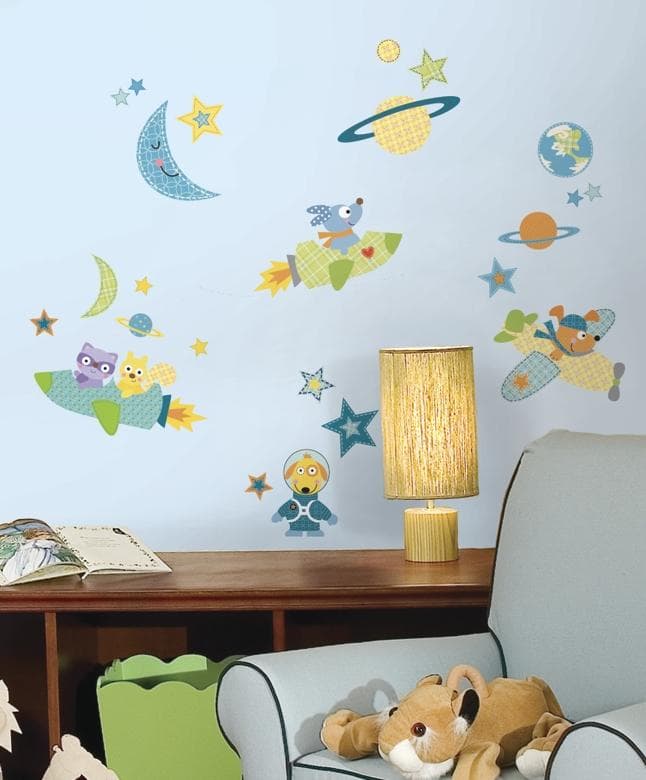 Vægdekoration - Rocket Dog - RoomMates - Wallstickers