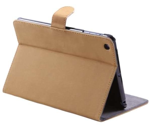 Fodral Mocka/Läder iPad Mini Retro - Ljusbrun