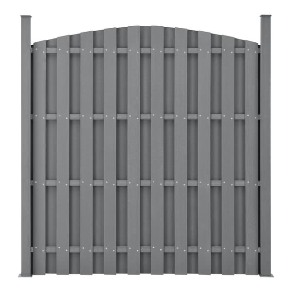 [neu.holz]® Hegn WPC grå 185 x 376 cm - sæt 2
