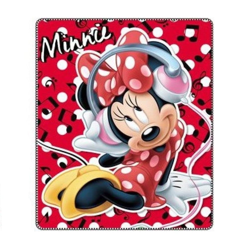 Disney Mimmi Pigg Fleecefilt Röd