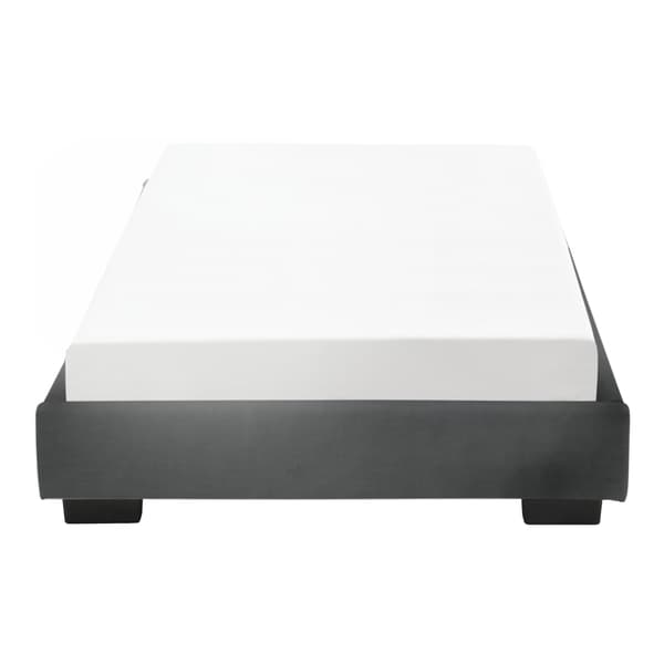 Corium® Klädd sängstomme Linnéa inkl. ribbotten-200x90cm-MDF-konstläder-svart