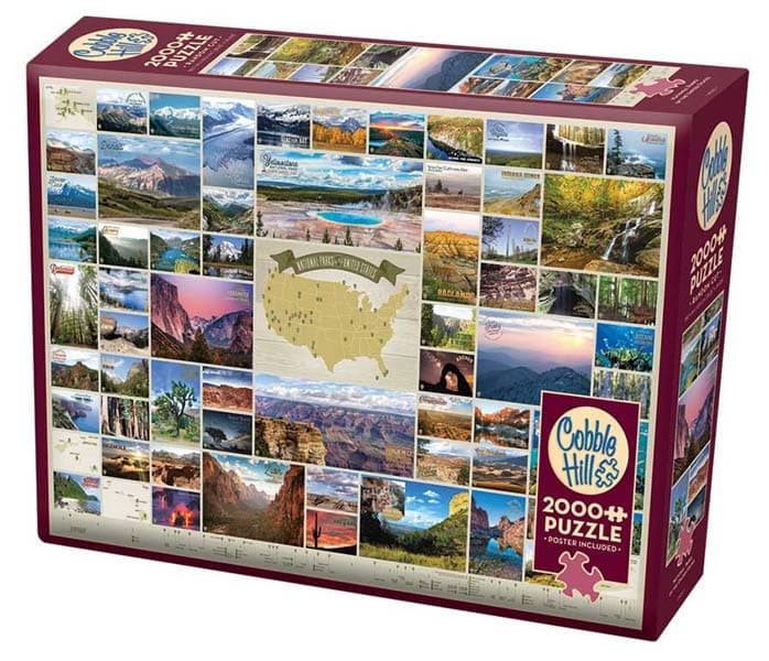 Cobble Hill Pussel - Nationalparkerna i USA 2000 bitar