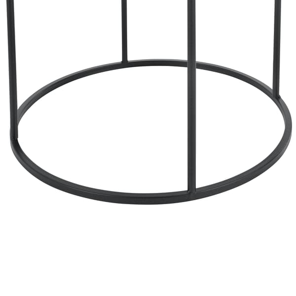 [en.casa] Sofabord sæt - 3 stk. - 45x30cm/50x35cm/55x40cm - metal - sort