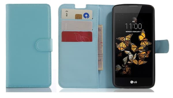 Mobilväska LG K8 Light Blue w/Stand