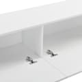 Miniatyrbild 6 av 6: [en.casa] Väggskåp Evaton-tv-bord-sängbord-hallmöbel-med 2 lådor-140x33x30cm-melaminbelagd spånskiva-vit högglans-max. belastning: 25 kg