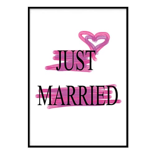 JUST MARRIED ROSA POSTER
