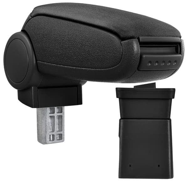 [pro.tec]® Armstöd till Dacia Logan MK1 / Dacia Sandero MK1 / Dacia Sandero MK2 med integrerat fack - textil - svart