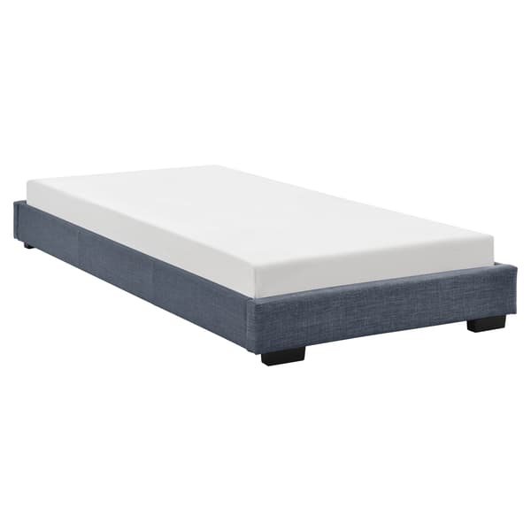 Corium® Polstret seng - hør - 90x200cm - mørkegrå