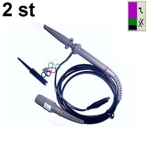2 stycken oscilloskop prober 100 MHZ - Hantek PP150