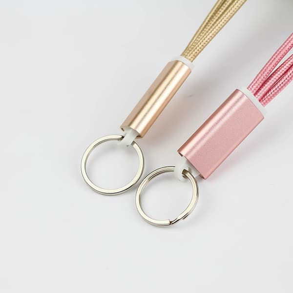 Nyckelringskabel 2-i-1 med micro-USB samt Lightning
