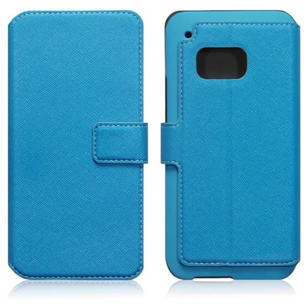 Mobilväska HTC One M9 Light Blue Slim