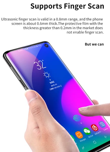 Samsung Galaxy  S10 Plus Heltäckande Skärmskydd