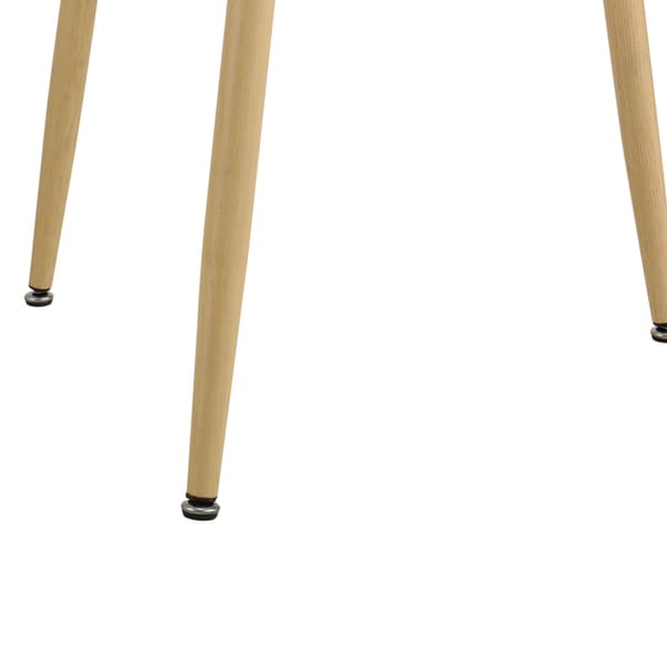 [en.casa]® Spisebord Margrethe - 80x80x74cm - firkantet - stål - MDF - eg farvet - hvid - plads for 3 personer