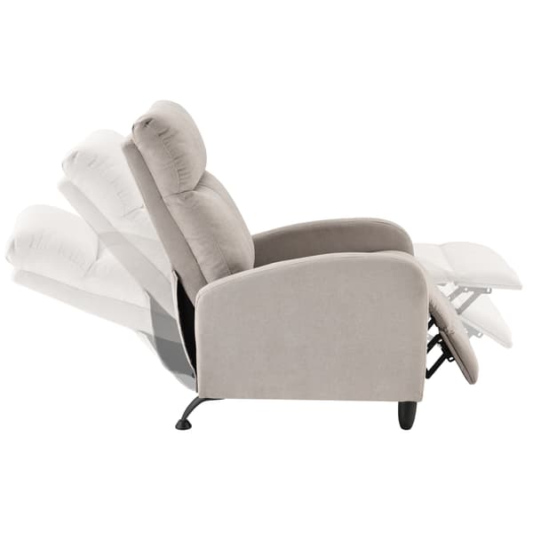 [en.casa] ® Relax lænestol Cleo-polstret-102x60x92cm-siddehøjde: 46 cm-tekstil-metal-brun-sort-justerbar ryg