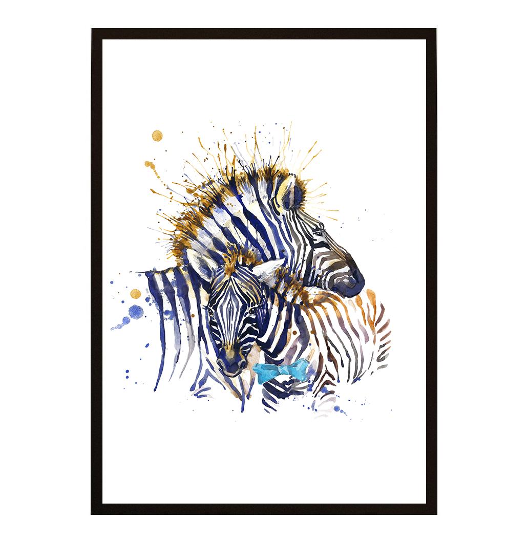 ZEBRA TWINS POSTER