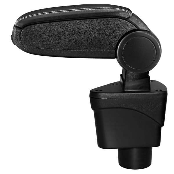 [pro.tec]® Armlæn til Ford EcoSport II anden generation - 2012-2018 - kunstlæder - sort med hvid søm