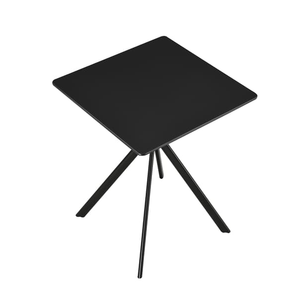 [en.casa]® Spisebord - 60x60x75cm - sort