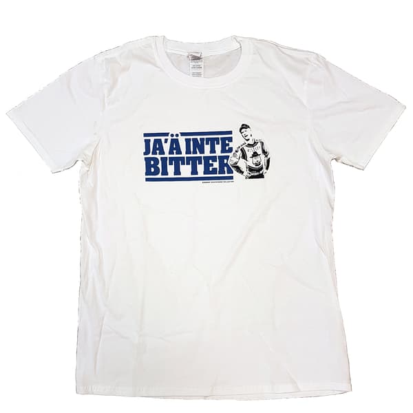 Robert Gustafsson - T-shirt "Ja ä inte bitter", stl L