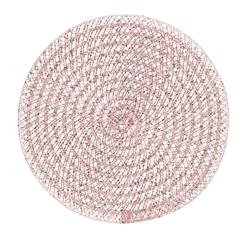 4Living Bordstablett med paljetter Sofia 38 cm - Rosa