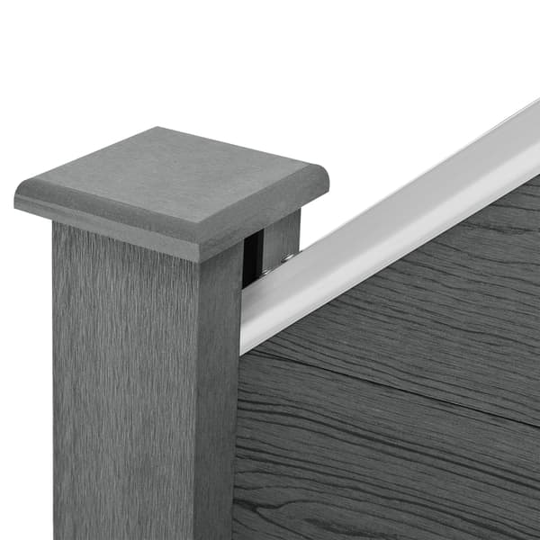 [neu.holz]® WPC Hegn - (102-180)x86cm - grå