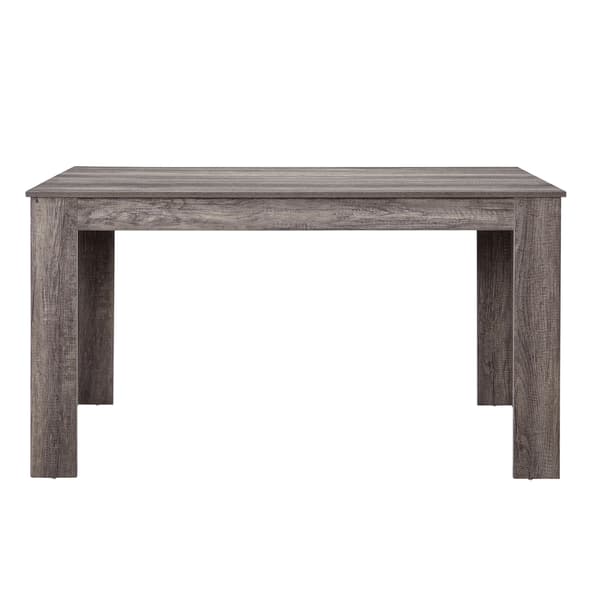 [en.casa]® Matbord Nora-140x90x77cm-mörkbrun ek-för 6 personer