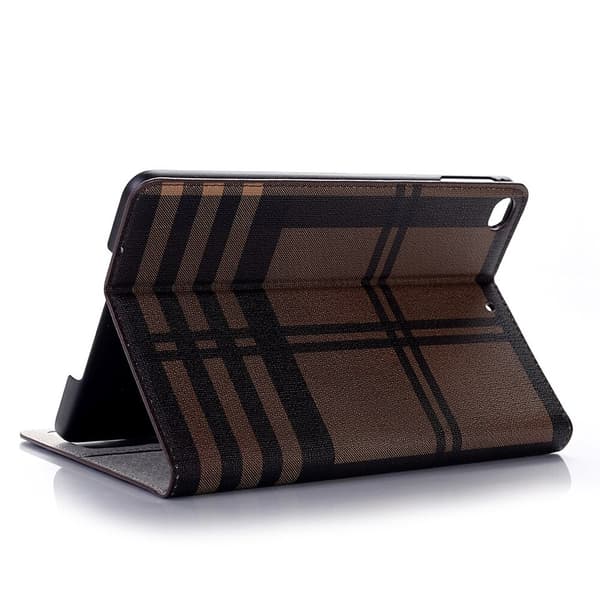Plånboksfodral iPad Mini 5 (2019) - Rutmönster Brun