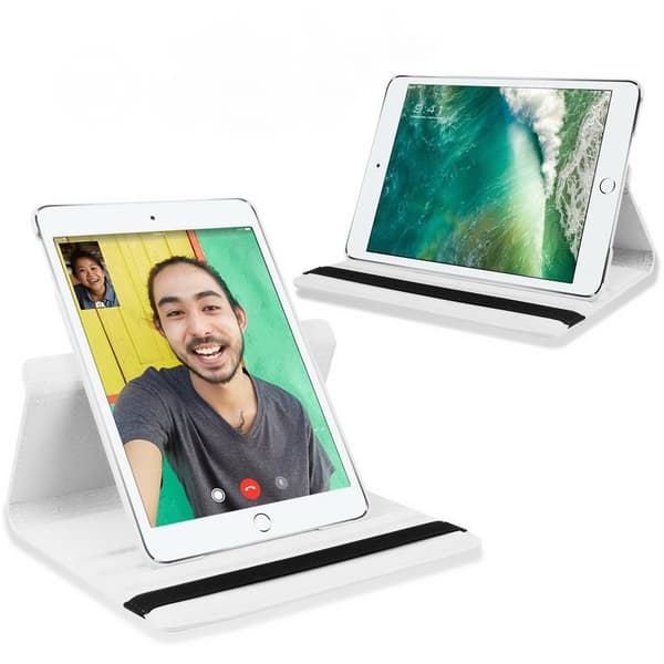 Fodral iPad 9,7" (2017/2018) Roterande 360° - Vit
