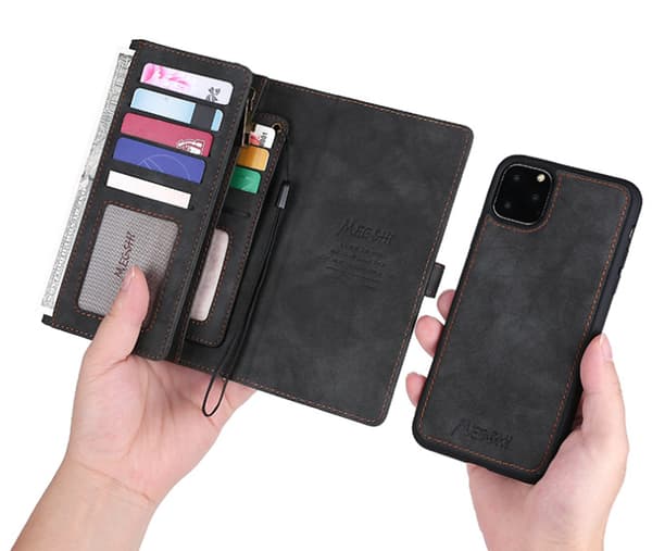 iPhone 11  - Plånboksfodral / Magnet Skal 2 Färg