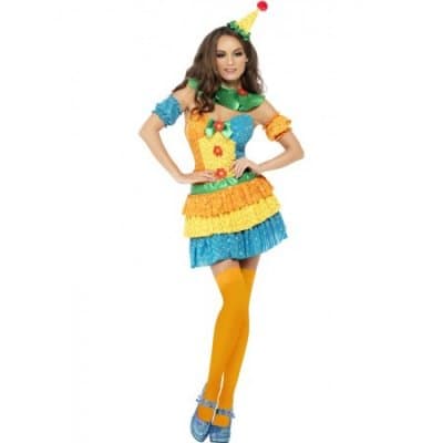 Clowntjej Maskeraddräkt
