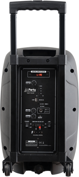 Transportabel 8" Højttaler 300 Watt med USB, Bluetooth og mikrofon