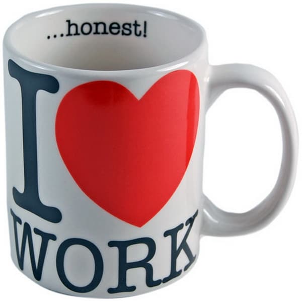 Mugg Retro - I Love Work