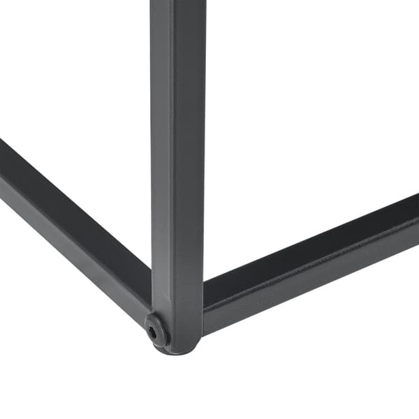 [en.casa]® Sofabord / Sideboard Unni sæt med 2-metal-35x45x35cm-30x40x30-modstandsdygtig mod ridser-sort-matt