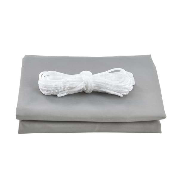 [en.casa]® Soltak-vattenavvisande - kvadratisk 2m x 2m ljusgrå