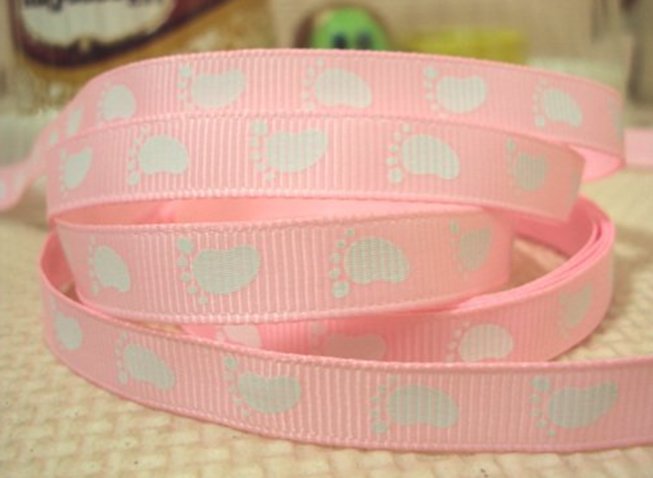 2 meter rosa band med fötter
