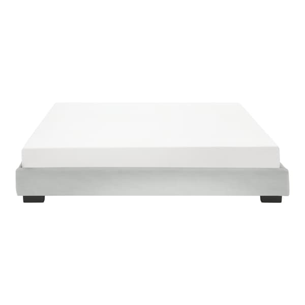 Corium® Klädd sängstomme Linnéa inkl. ribbotten-200x140cm-MDF-konstläder-vit