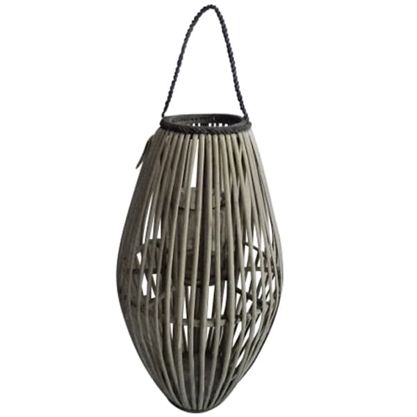 25 Oval 60 Lanterne i pil / glas