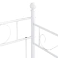 Pikkukuva 5 / 6: [en.casa]® Metalliristikkoinen vuodesohva 209cm x 96,5cm x 100cm valkoinen
