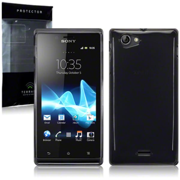 Back Cover Xperia J Smoke Black