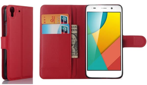 Mobilväska Huawei Y6 Red w/Stand