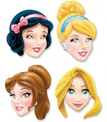 Pappersmasker Disney´s Prinsessor