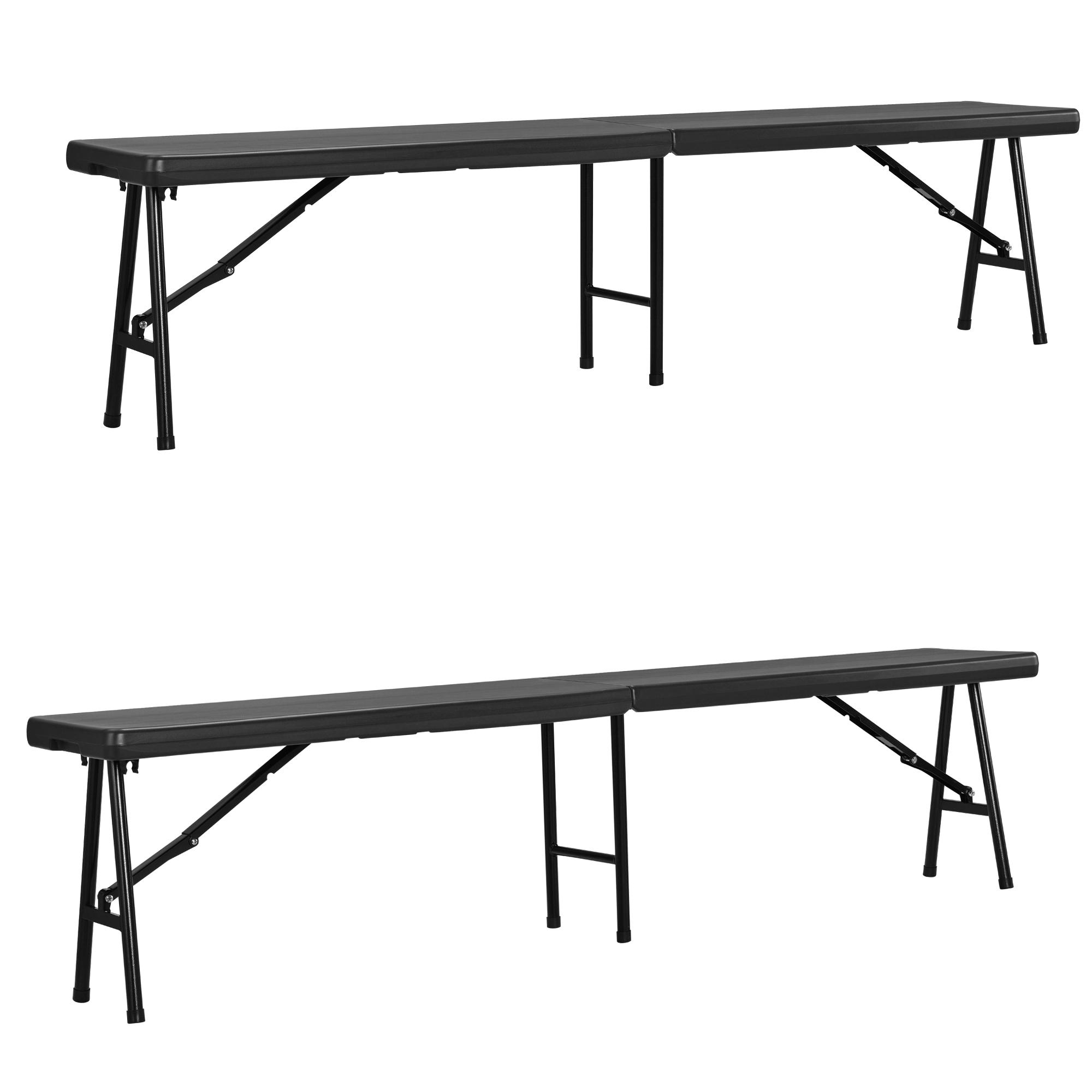 Camping penkki - muovista tehty - 2 kpl - 183x30cm