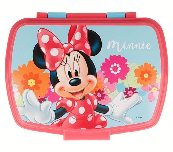 Disney Mimmi Pigg - Matlåda, Lunchbox - Ljusblå/Rosa