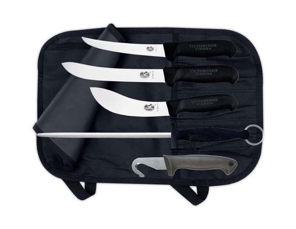 Victorinox Jaktset/slaktset 4 knivar + skärpstål + fodral