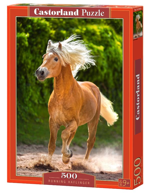 Castorland Pussel - Galopperande Haflinger, 500 Bitar