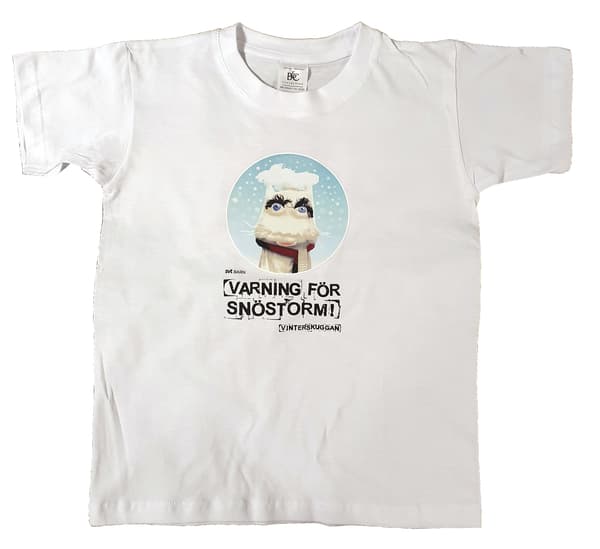 Vinterskuggan Snöstorm T-shirt vit, stl 122/128
