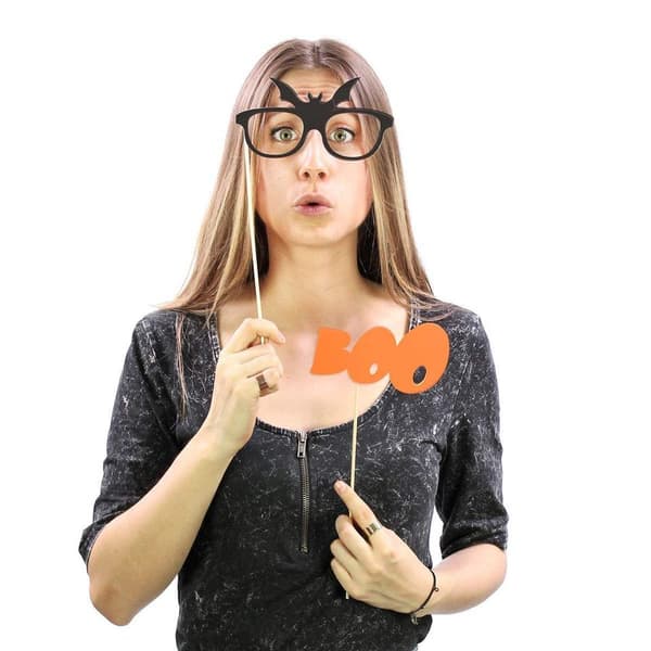 Fototillbehör Photo Booth - Tema Halloween (20st tillbehör)