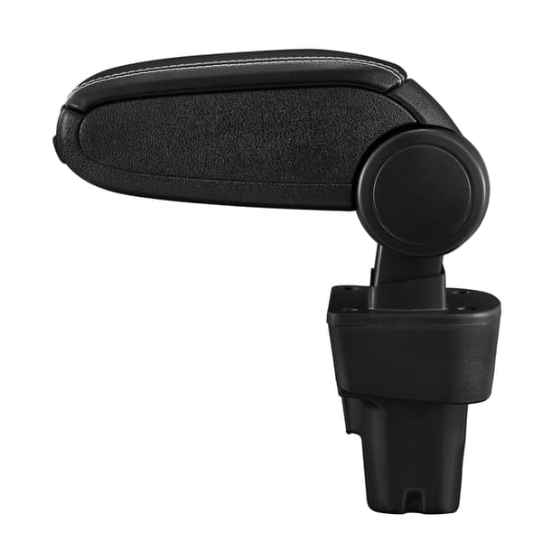 [pro.tec]® Armlæn til Kia Picanto Generation 2 (2011-) - kunstlæder - sort med hvid søm