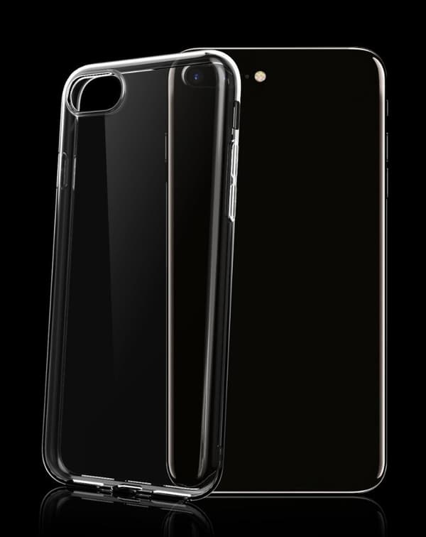 Transparent TPU skal +2st skärmskydd till iPhone 6/6S+