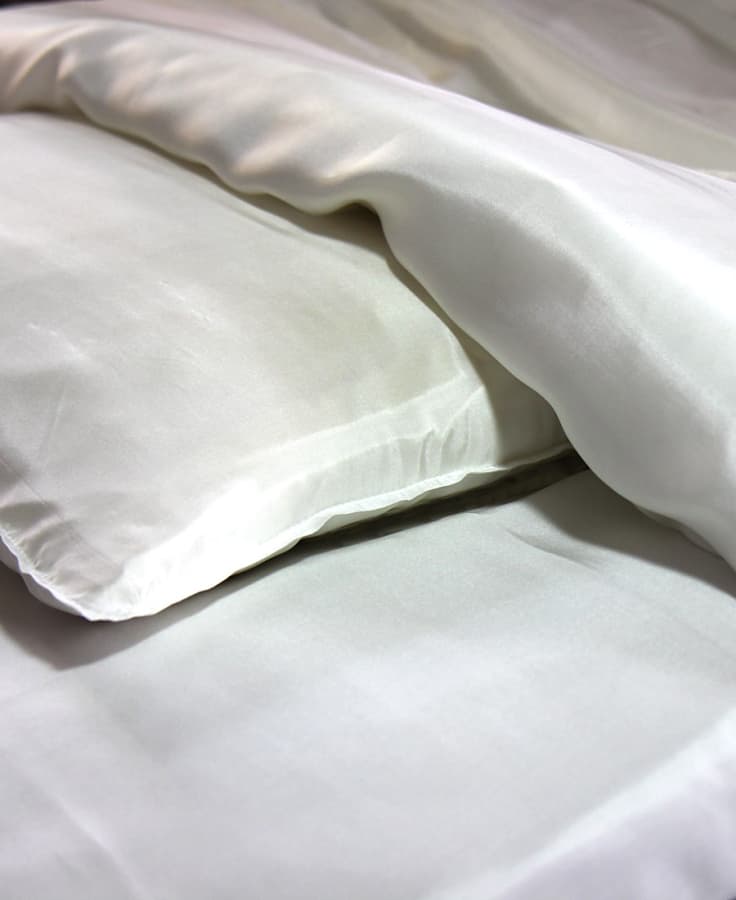Underlakan siden dubbel 230 x 280 cm, natur, 10 Momme